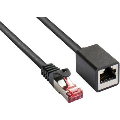 Goede verbindingen Cat.6 patchkabelverlenging S/FTP zwart 5m-0