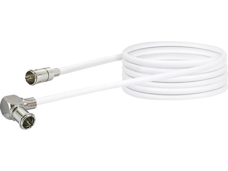 Schwaiger Antenne Aansluitkabel [1x F-quickstekker 1x ] 3 m 90 dB Wit