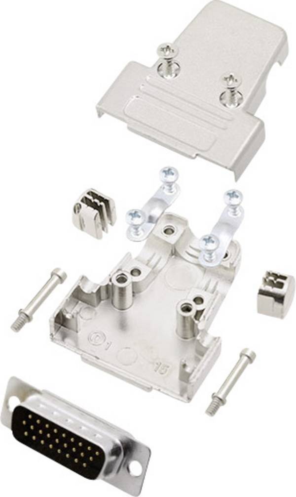 encitech TRI-M-15-HDP26-K 6355-0058-02 D-sub male connectorset 180 ° Aantal polen: 26 Soldeerkelk 1 set(s)