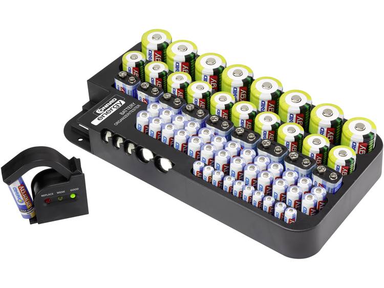 Batterijbox AAA (potlood), AA (penlite), C (baby), D (mono), 9 V (blok), CR 927, CR 2032, LR 44 Conr