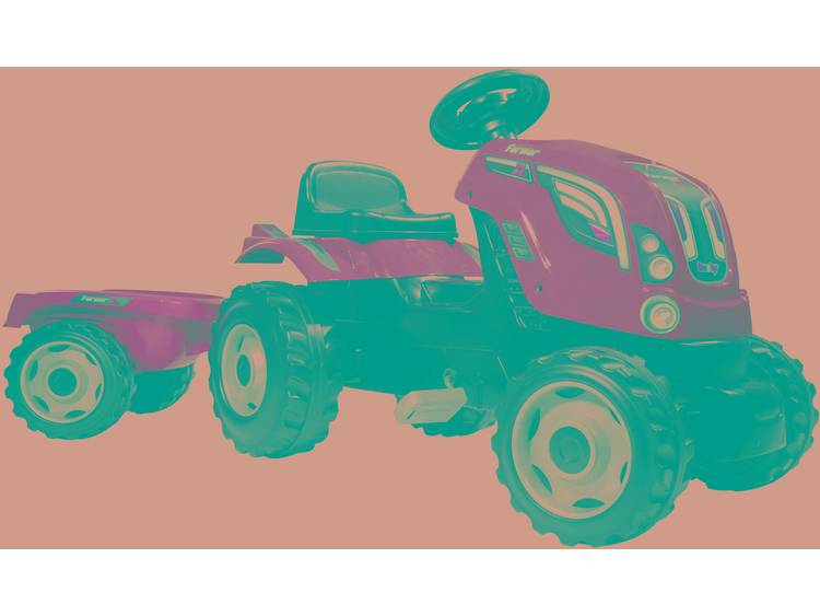 Smoby Tractor met Trailer Groen Stuk