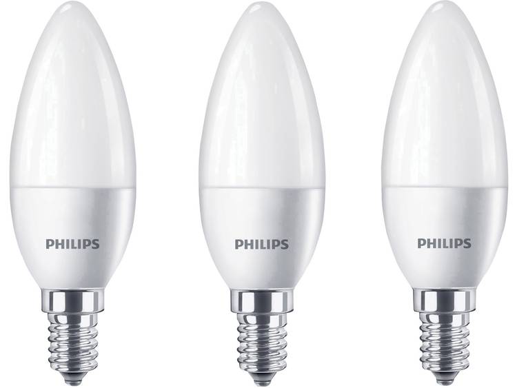 Philips LED-lamp E14 Warmwit 5.5 W = 40 W Kaars 3 stuks