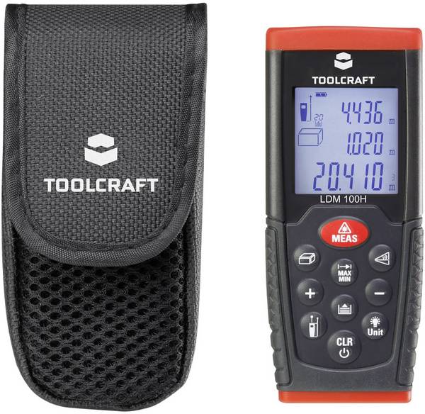 TOOLCRAFT LDM100H Laserafstandsmeter Kalibratie (ISO) 100 m