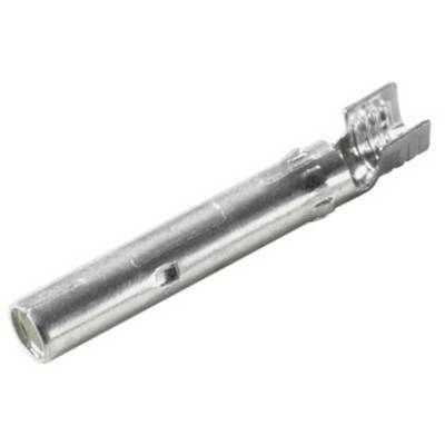 Metalen stekkercontact, cilindrische vorm, technische toepassing, detailaanzicht.