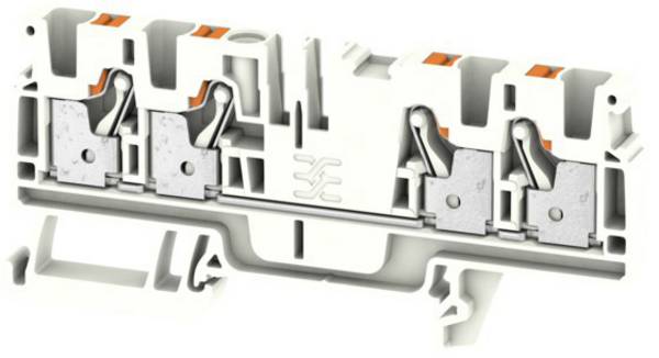 Weidmüller 2051610000 Doorgangsklem 6.1 mm Spanveer  Wit 50 stuk(s) Piece