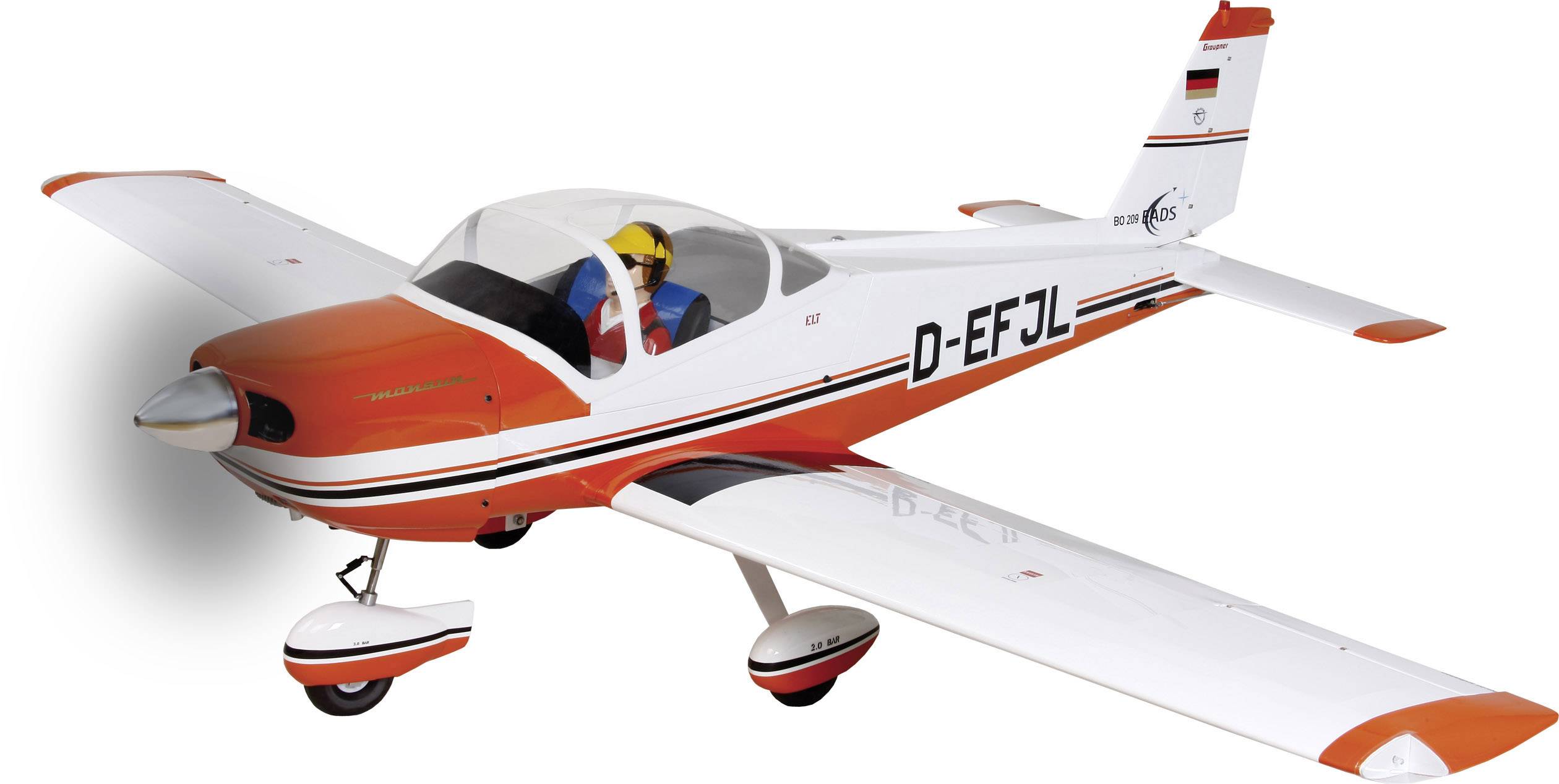 Graupner BO 209 Monsun 2200 RC vliegtuig ARF 2200 mm Conrad.nl