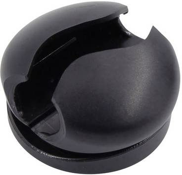 TRU COMPONENTS  Kabelhouder Zelfklevend 93013c1206 Bundel-Ø (bereik) 8 mm (max)   Zwart 5 stuk(s)