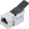 TRU COMPONENTS RJ45-koppeling, Cat. 6 93038C375 Koppeling, recht Grijs 1 stuk(s)