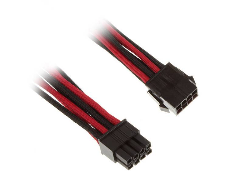 Bitfenix Stroom Verlengkabel [1x PCI-E stekker 8-polig 1x PCI-E bus 8-polig] 45 cm Rood-zwart