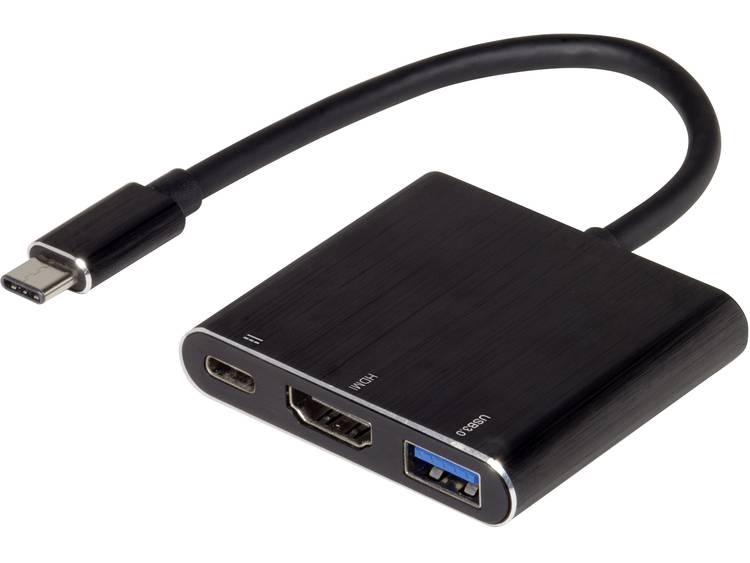 renkforce USB C naar HDMI + USB 3.0 Multiport-adapter