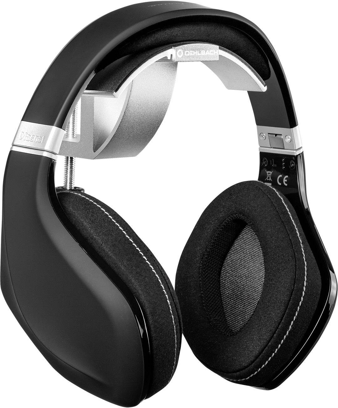 Een paar zwarte over-ear koptelefoons met zachte oorschelpen en een zilverkleurige hoofdband, geschikt voor muziekplezier.