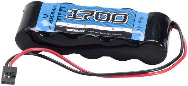 Absima NiMH ontvangeraccu 6 V 1700 mAh Aantal cellen: 5 Stick JR