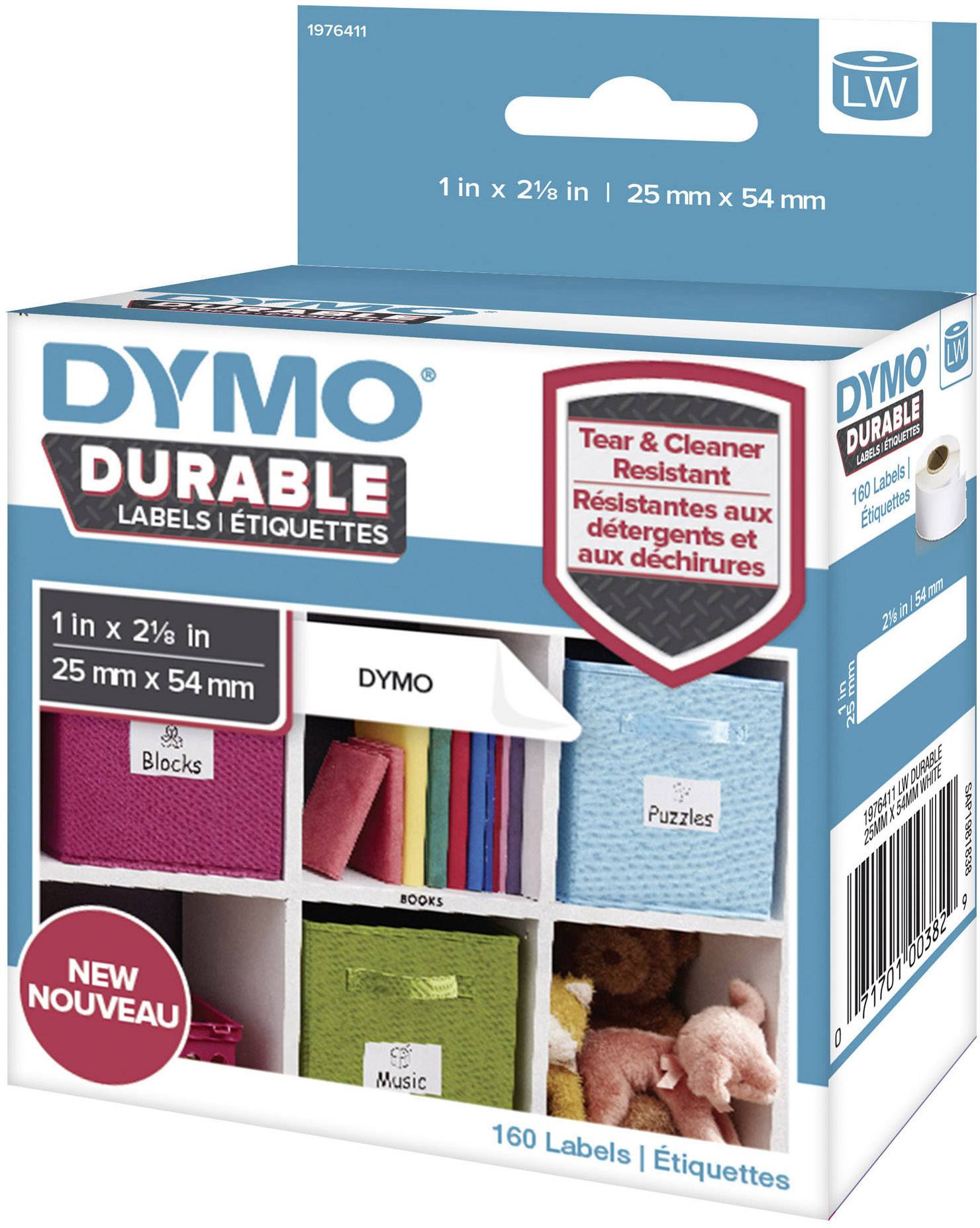 DYMO 1976414 Rol met etiketten 102 x 59 mm Polypropyleen folie Wit 50 stuk(s) Permanent hechtend Universele etiketten, Adresetiketten