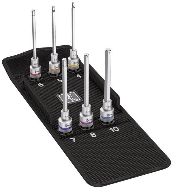 Wera Zyklop 05004210001 Dopsleutel-bitinzetset  1/2" (12,5 mm) 6-delig
