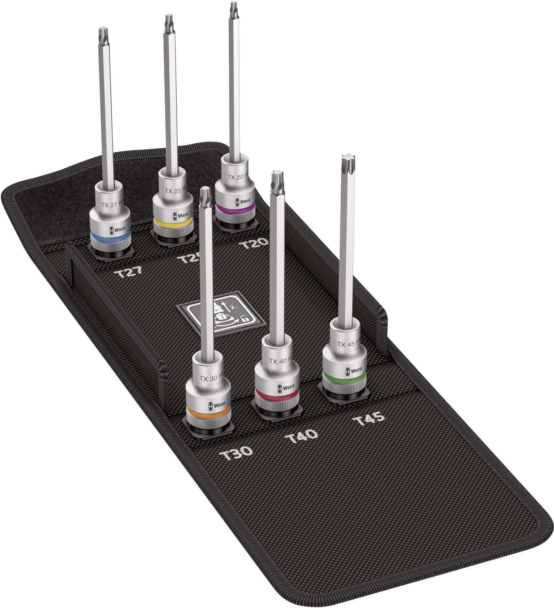 Wera 8767 C TORX HF 2 Zyklop bitdoppenset TORX m. vasthoudfct