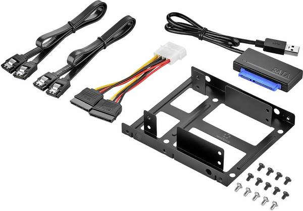 Renkforce DH06K SSD kit Aantal harde schijven (max.): 2 x