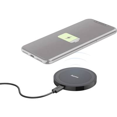 Hama Wireless Charger Essential Line 173674 Inductielader 1000 mA  Uitgangen Qi-standaard Zwart