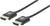'Zwarte HDMI-kabel met twee aansluitingen. Ondersteunt hoogwaardige video- en audiooverdracht.'