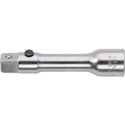 Een zilveren metalen dopsleutelverlenging waarop 'STAHL' en 'MADE IN' gegraveerd zijn.