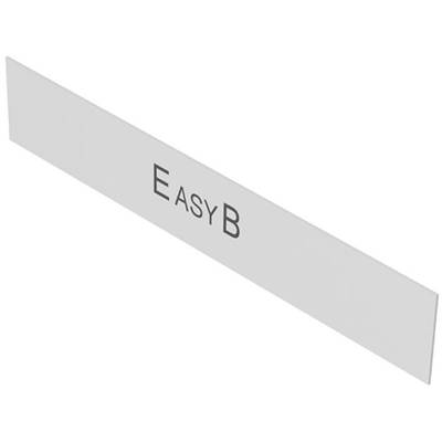 Grijs schild met het woord 'EASYB' in zwarte letters.