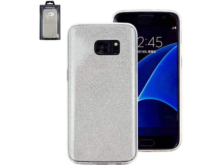 Perlecom GSM backcover Geschikt voor model (GSM's): Samsung Galaxy S7 Zilver