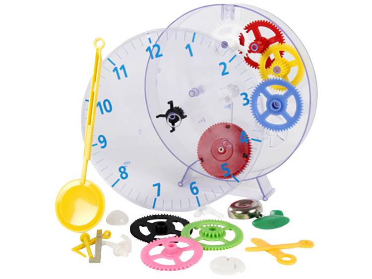 Mechanisch Wandklok bouwpakket Techno Line Geneva Kids Clock 20 cm x 3.5 cm Transparant
