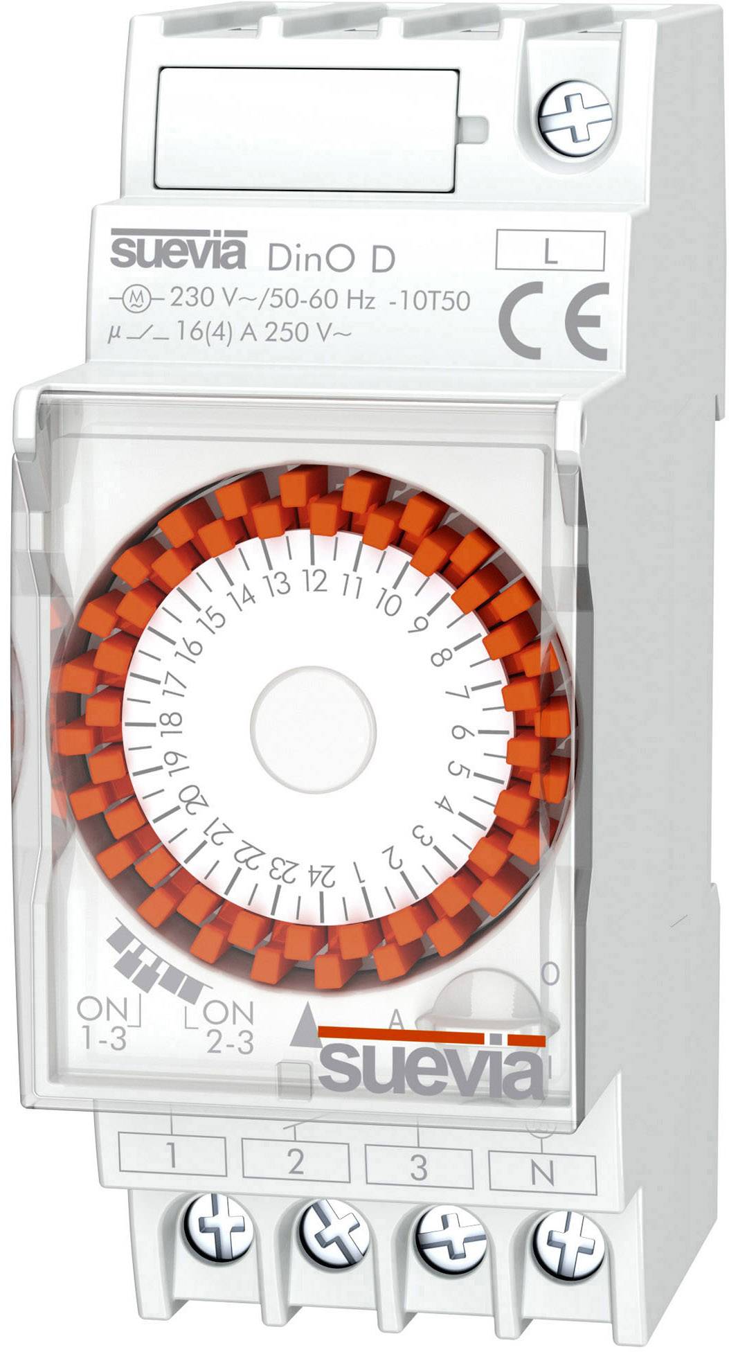 Suevia SU291031 Schakelklok voor DIN-rails DinO D 230 V/AC Dagprogramma