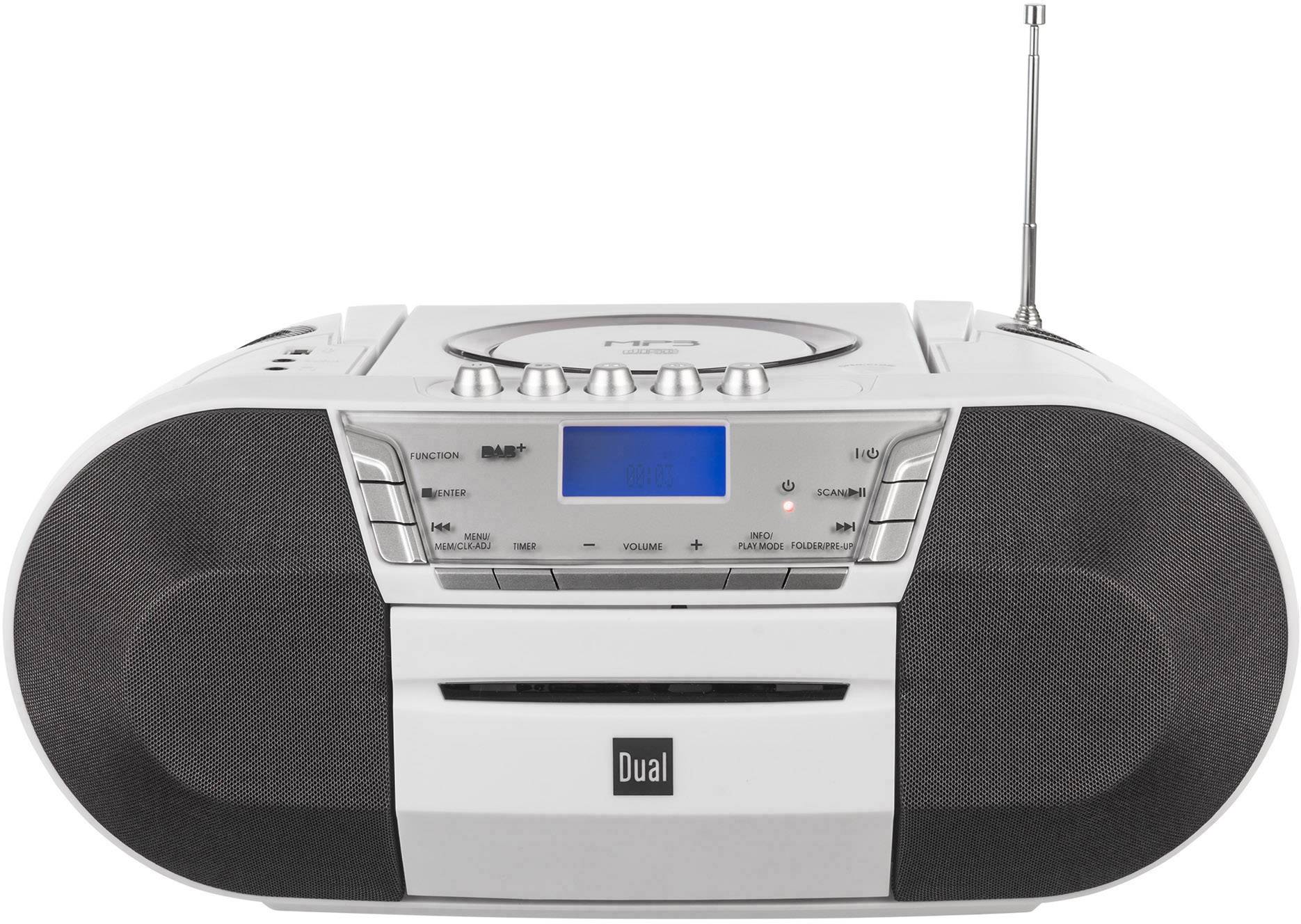 dual-dab-p-200-radio-cd-speler-dab-fm-usb-aux-cd-cassette-wit