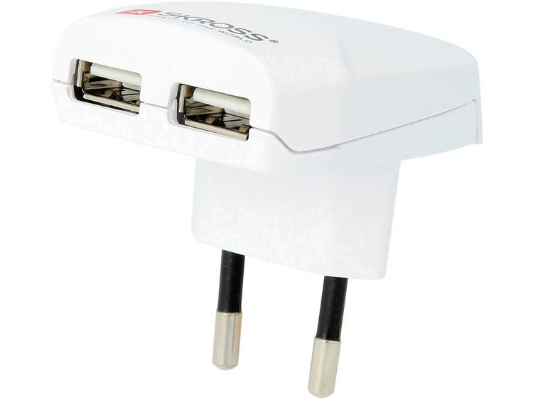 Skross 1.302420-E USB-oplader Thuis Uitgangsstroom (max.) 2.4 A 2 x USB