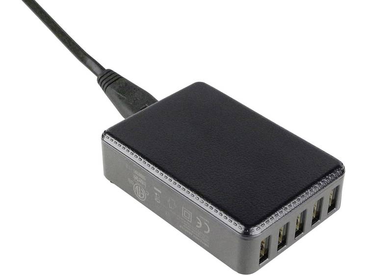 USB-oplader HN Power HNP40-5USB HNP40-5USB (Thuislader) Uitgangsstroom (max.) 8 A 5 x USB Gestabilis