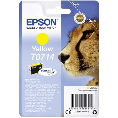 Epson Inktcartridge T0714 Origineel  Geel C13T07144012