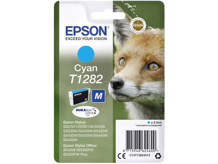 Epson Inkt T1282 Origineel Cyaan C13T12824012