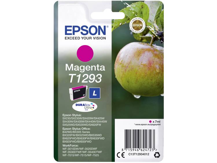 Epson Inkt T1293 Origineel Magenta C13T12934012
