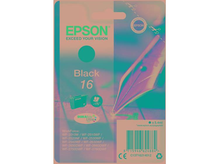 Epson T1621 5.4ml 175pagina's Zwart