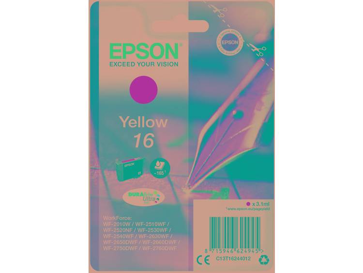 Epson T1624 3.1ml 165pagina's Geel