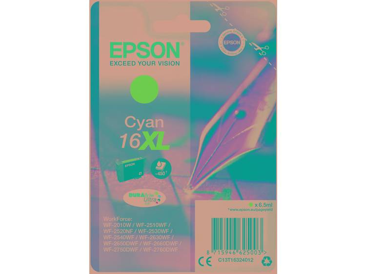 Epson C13T16324012 6.5ml 450pagina's Cyaan inktcartridge