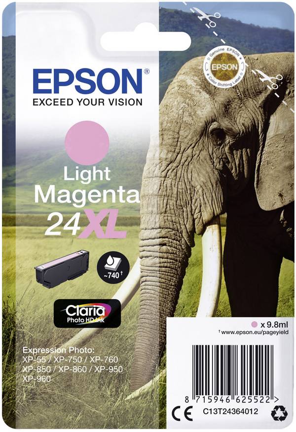 Epson Inktcartridge 24XL Origineel  Foto magenta C 13 T 24364012