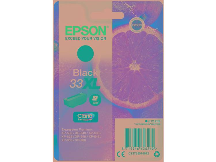 EPSON 33XL Inkt Cartridge Oranges Claria Premium Zwart