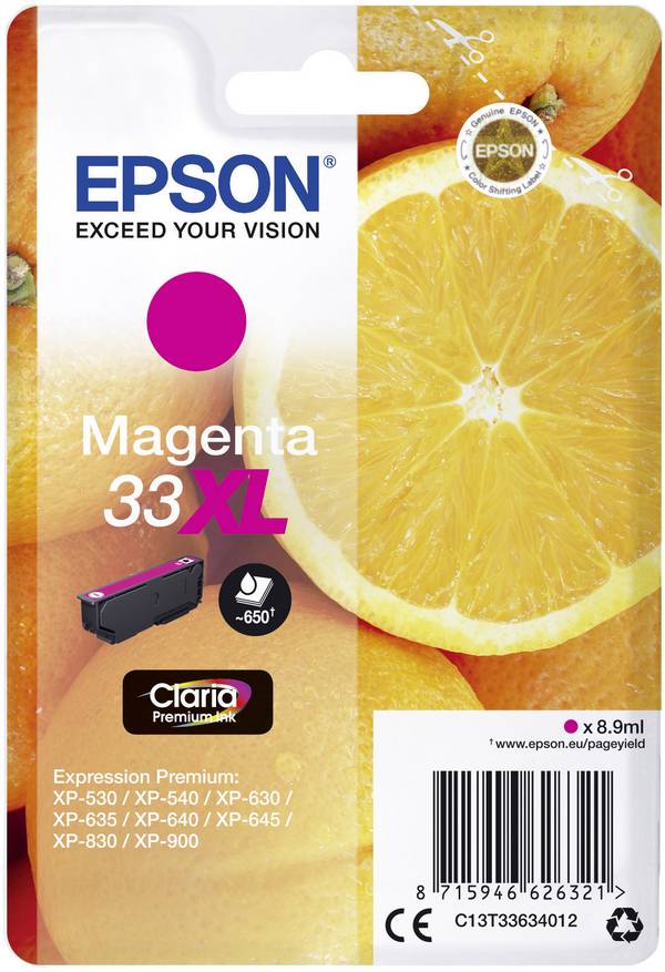 Epson Inktcartridge 33XL Origineel  Magenta C 13 T 33634012