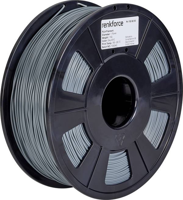 Renkforce RF-4511192 Filament PLA Pro 1.75 mm 1000 g Grijs 1 stuk(s)