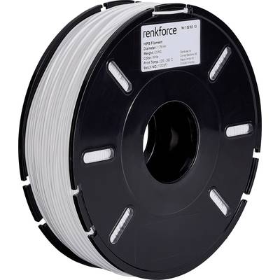Renkforce Filament HIPS  1.75 mm Wit 500 g