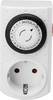 Basetech 1528589 Stopcontact-schakelklok Analoog Dagprogramma 3680 W IP20 Continubedrijf