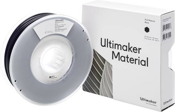UltiMaker PLA - M0751 Black 750 - 211399 Filament PLA kunststof 2.85 mm 750 g Zwart 1 stuk(s)