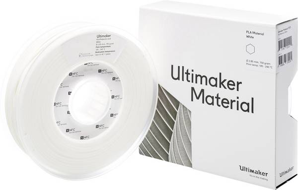 UltiMaker PLA - M0751 White 750 - 211399 Filament PLA kunststof 2.85 mm 750 g Wit 1 stuk(s)