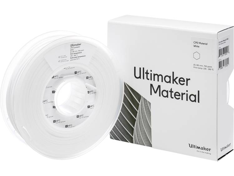 Ultimaker CPE M0188 White 750 201273 Filament 2.85 mm Wit 750 g