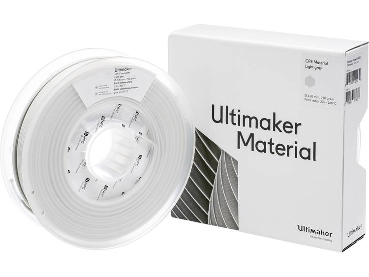 Ultimaker CPE M0188 Light Gray 750 201273 Filament 2.85 mm Lichtgrijs 750 g