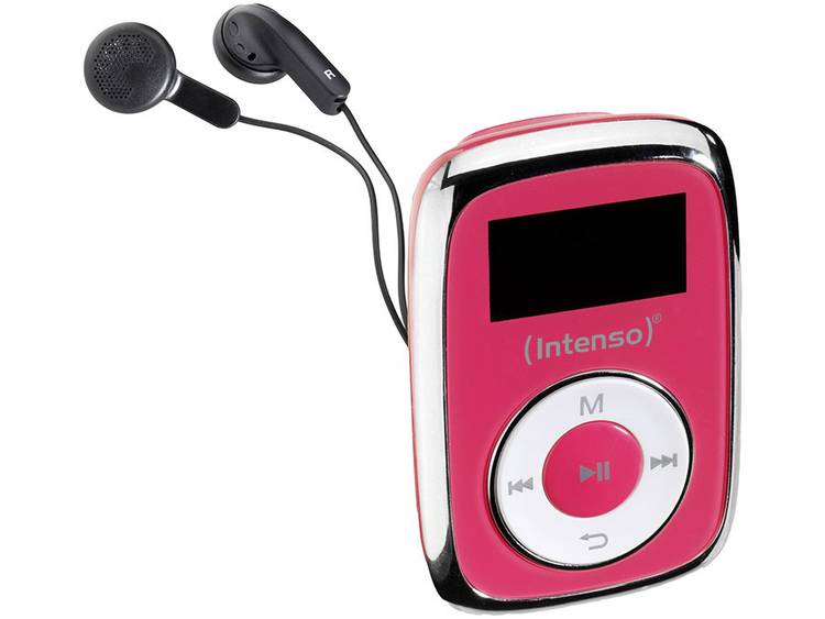 MP3-speler Intenso 8 GB Roze Bevestigingsclip