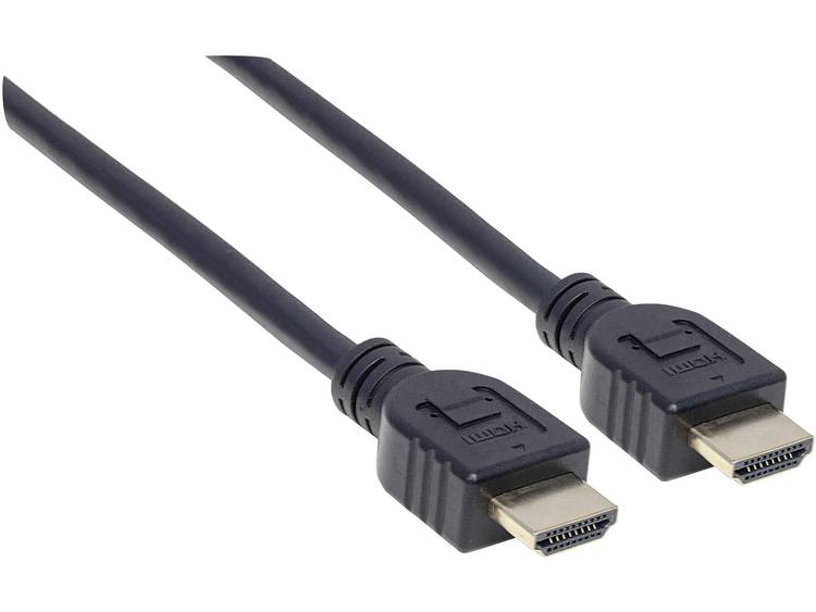 Manhattan HDMI Aansluitkabel [1x HDMI-stekker 1x HDMI-stekker] 10 m Zwart