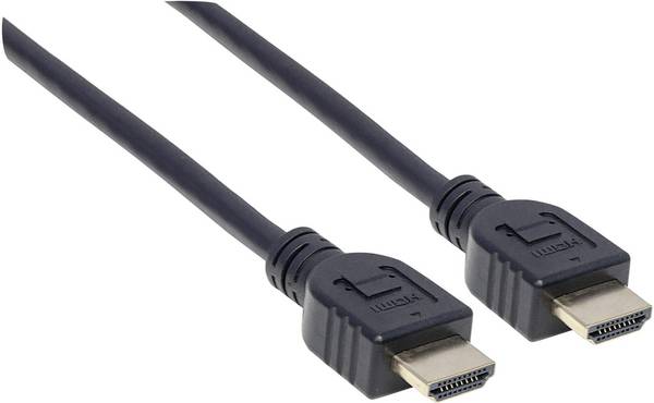 Manhattan 353953 HDMI-kabel HDMI Aansluitkabel HDMI-A-stekker, HDMI-A-stekker 5.00 m Zwart 4K UHD, UL gecertificeerd