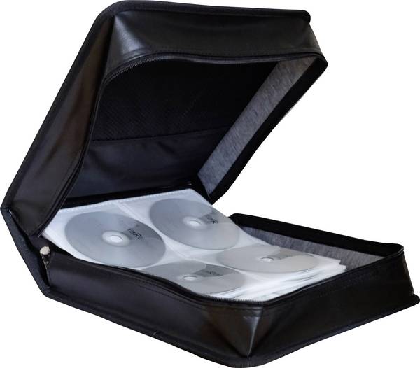 MediaRange  CD-tas 200 CD's/DVD's/Blu-rays Kunstleer Zwart 1 stuk(s) (b x h x d) 31.4 x 11.8 x 31.2 cm BOX93